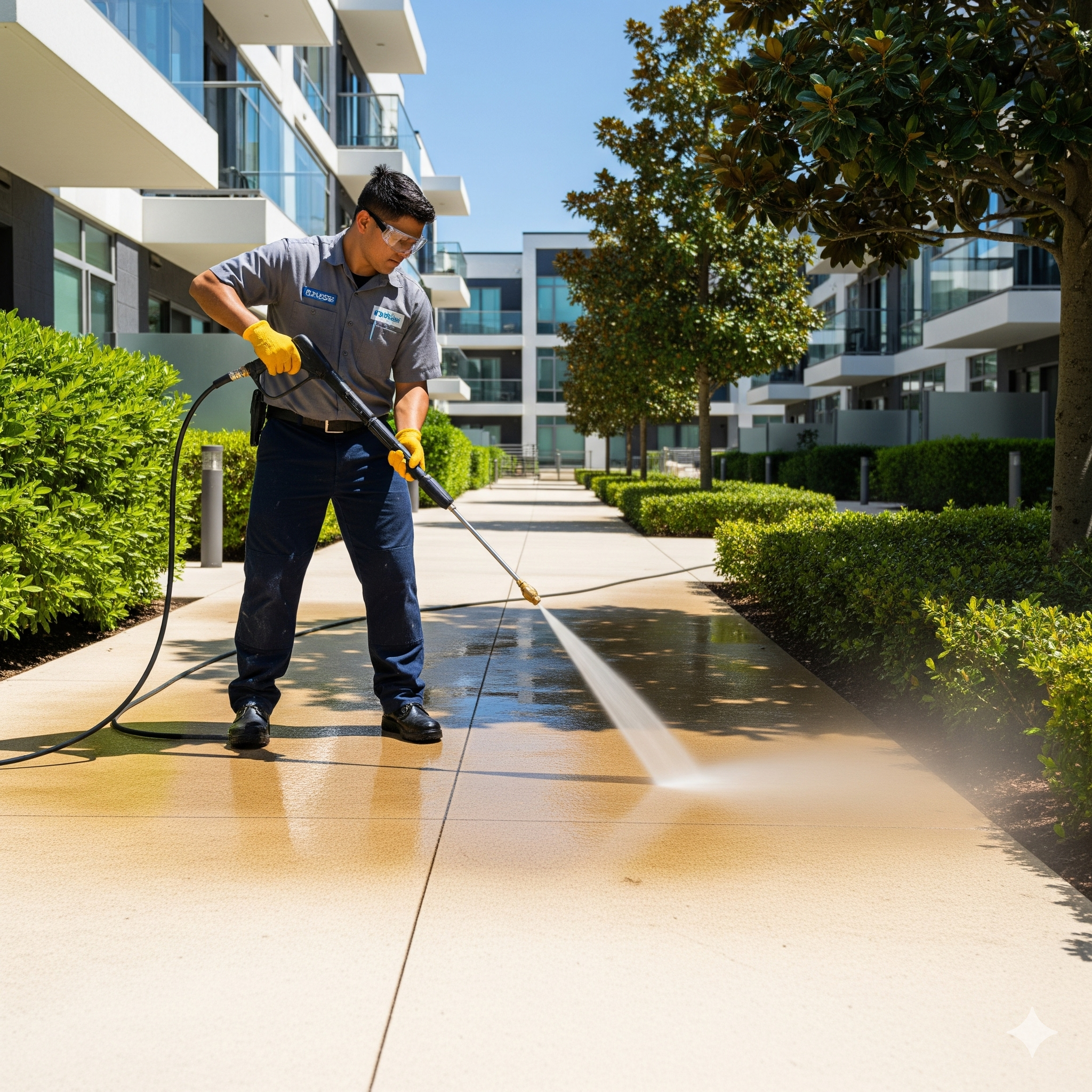 Equipamentos e produtos de limpeza profissionais utilizados pela KNO Clean.